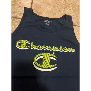 Champion Tank Top Size L Boys Navy Sleeveless